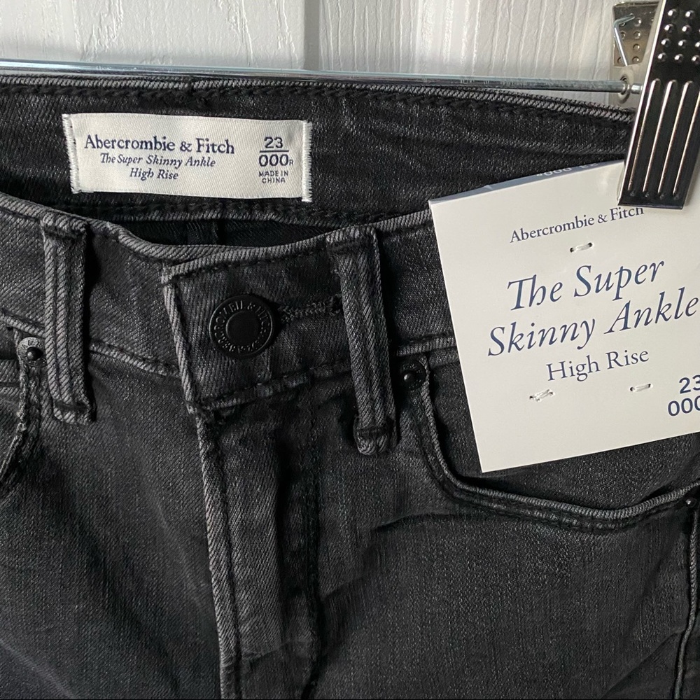 abercrombie black skinny jeans